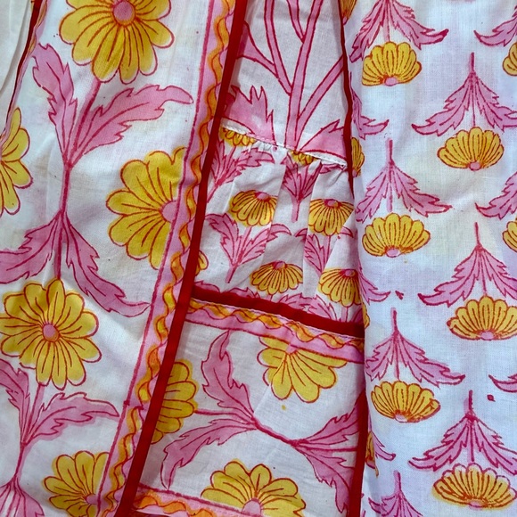 Sue Sartor A-line Flounce Mini Skirt w/ Removable Sash, Sunshine Daisy 🌼🌸 - Picture 7 of 9